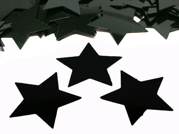 Star Confetti, Black 3/4